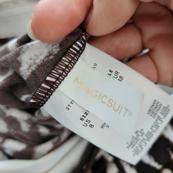 MagicSuit By MiracleSuit Swim Tankini Top 8 Beach Vacation Resortwear - Picture 4 of 4